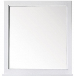 ASB-Woodline Зеркало для ванной Гранда 80 белый (патина серебро), массив ясеня – фотография-1